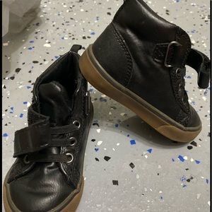 Toddler boy size 6 black high tops